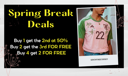 Spring Break Deals on Football Kits: Where Football Meets Freedom at GoVintageJersey Store