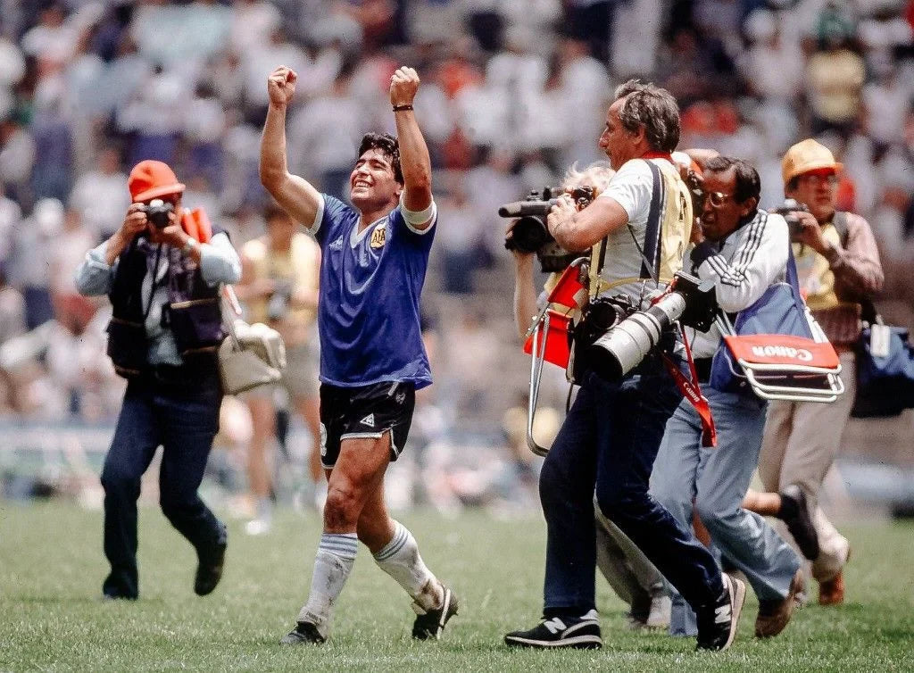 Blog Storytelling - The Hand of God and the Feet of a Legend: Diego Maradona's Eternal Story at GoVintageJersey Store