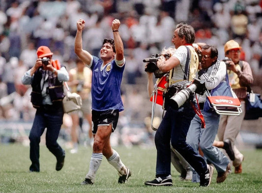 Blog Storytelling - The Hand of God and the Feet of a Legend: Diego Maradona's Eternal Story at GoVintageJersey Store
