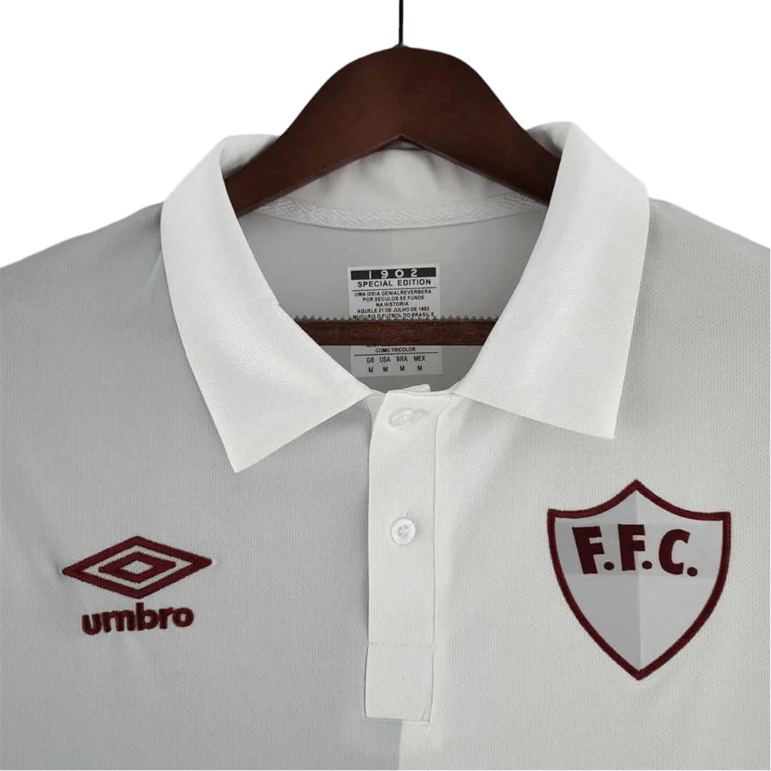 120th Anniversary Fluminense BETANO - White Grey Retro kit - GovintageJersey