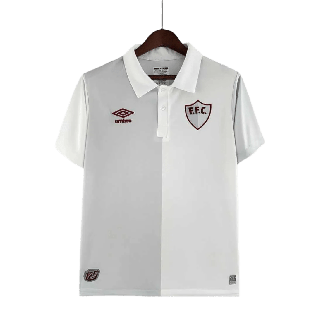 120th Anniversary Fluminense BETANO - White Grey Retro kit - GovintageJersey