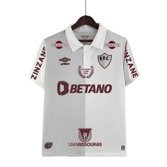 120th Anniversary Fluminense BETANO - White Grey Retro kit - GovintageJersey