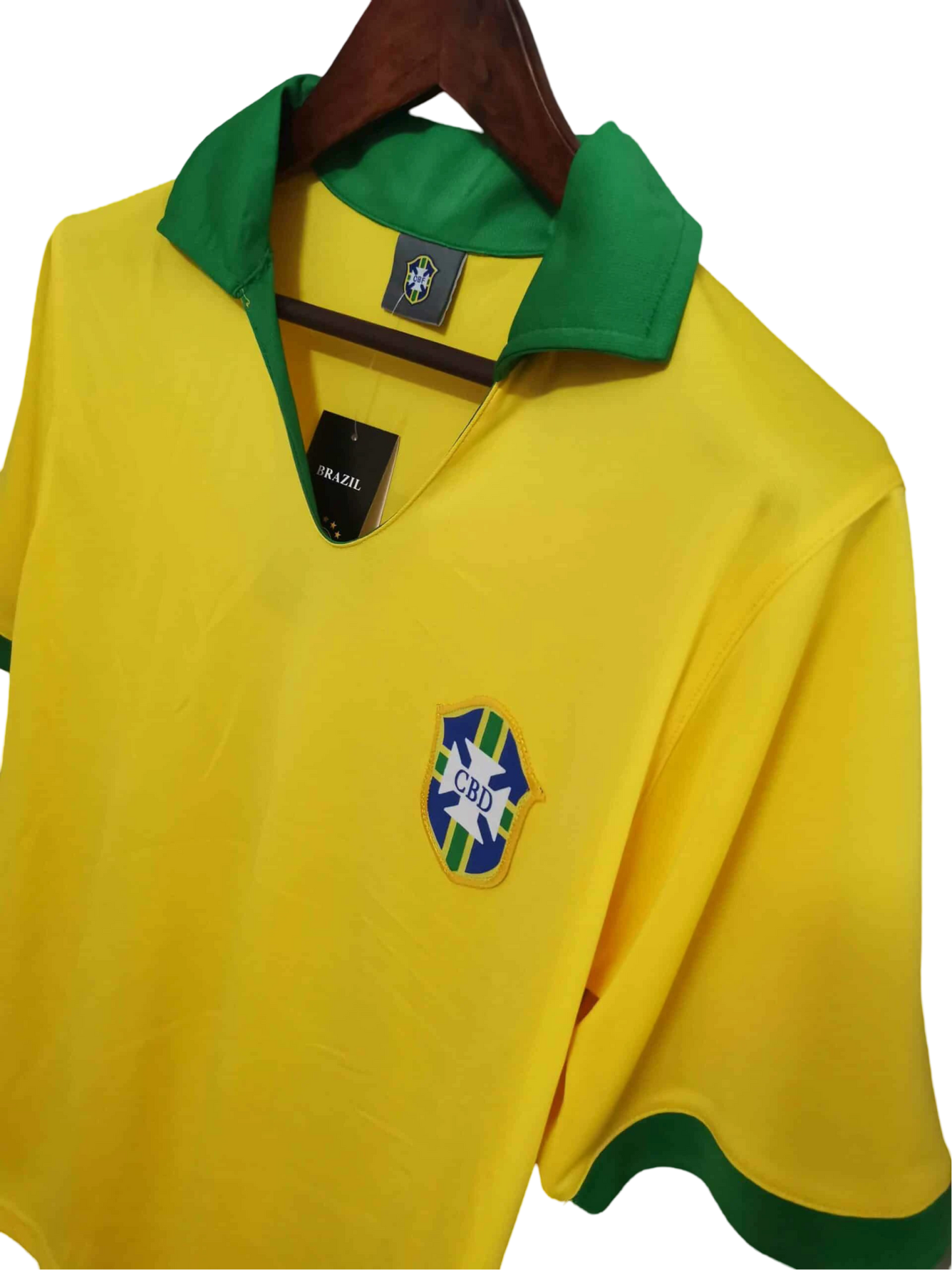 1957/1958 Brazil Home Retro Kit - ClassicKits433 - GovintageJersey