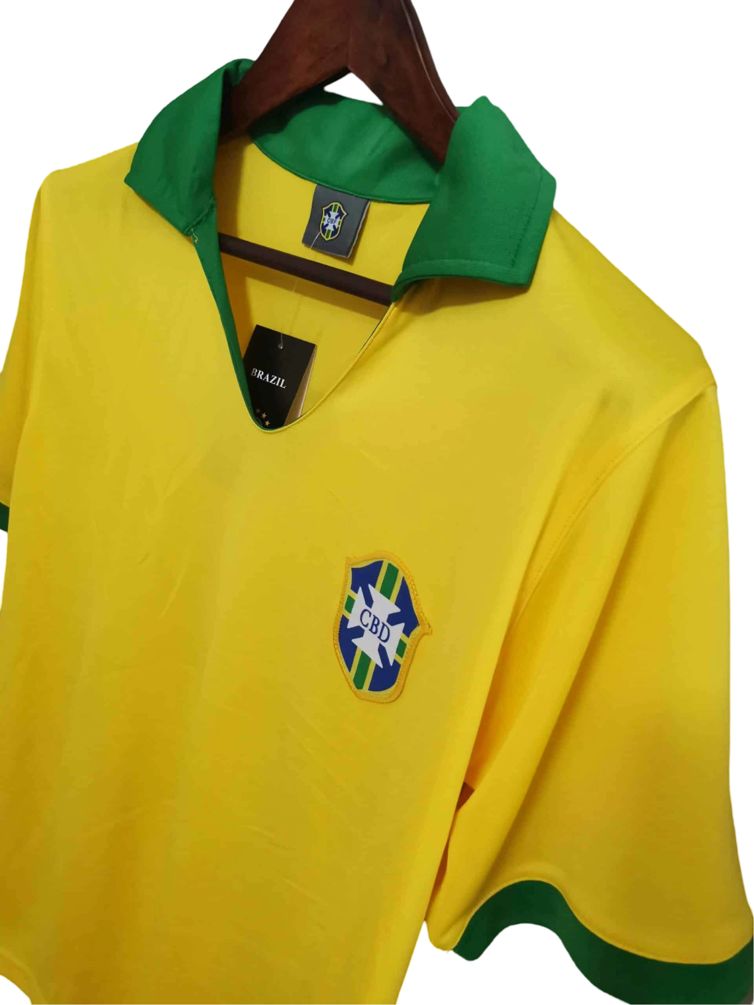 1957/1958 Brazil Home Retro Kit - ClassicKits433 - GovintageJersey