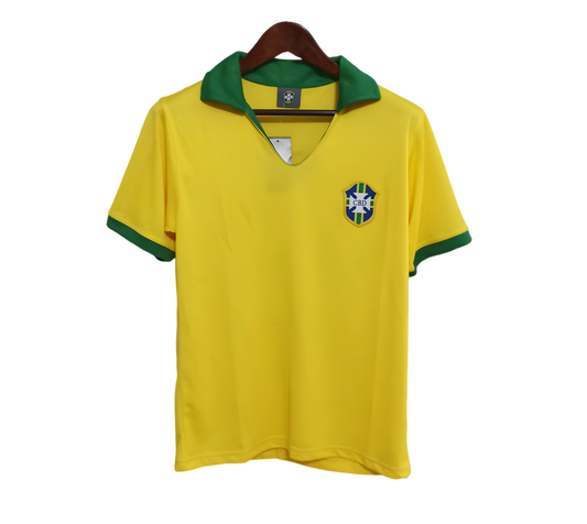 1957/1958 Brazil Home Retro Kit - ClassicKits433 - GovintageJersey