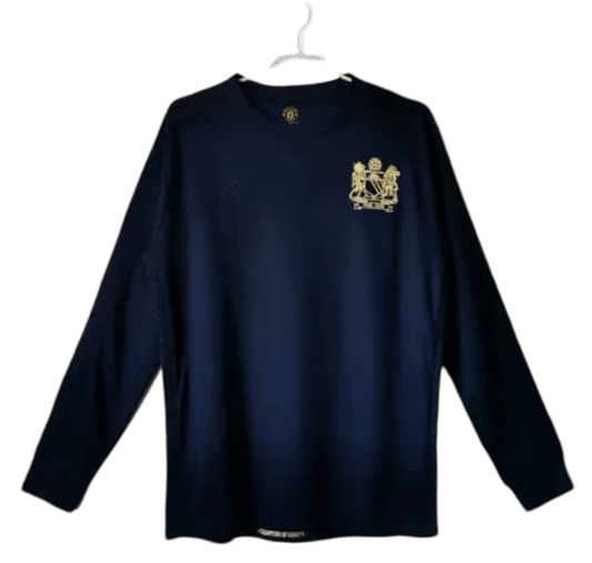 1968 Manchester United Dark blue Retro Kit – Long Sleeves - ClassicKits433 - GovintageJersey