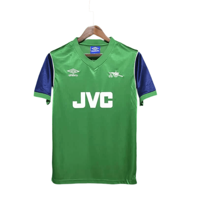 1982/1983 Arsenal JVC Green Away Retro Kit - ClassicKits433 - GovintageJersey