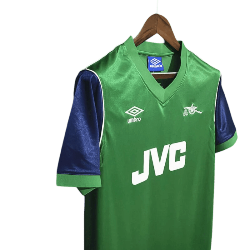 1982/1983 Arsenal JVC Green Away Retro Kit - ClassicKits433 - GovintageJersey