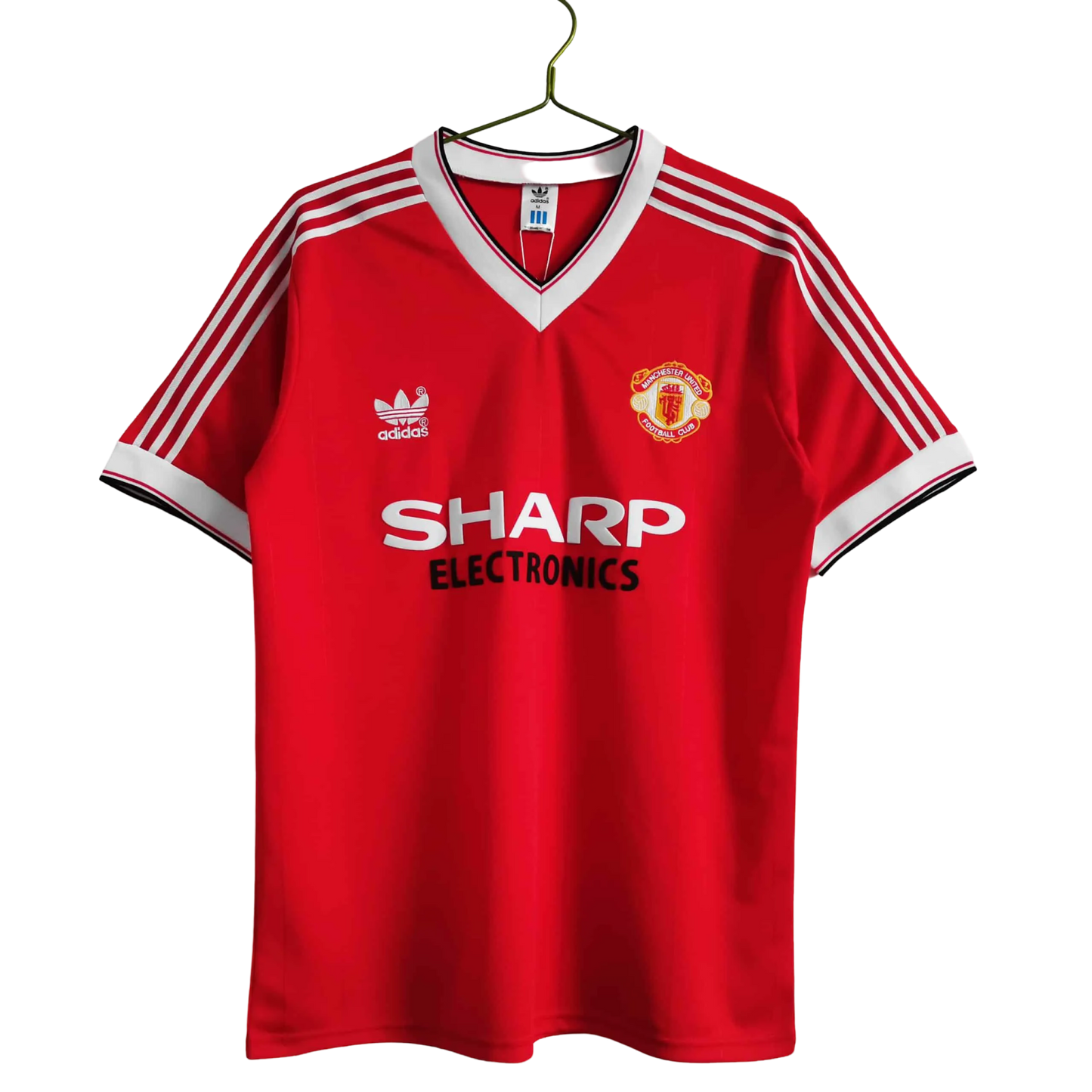 1983 Manchester United SHARP ELECTRONICS - Home Retro Kit – Short Sleeves - ClassicKits433 - GovintageJersey