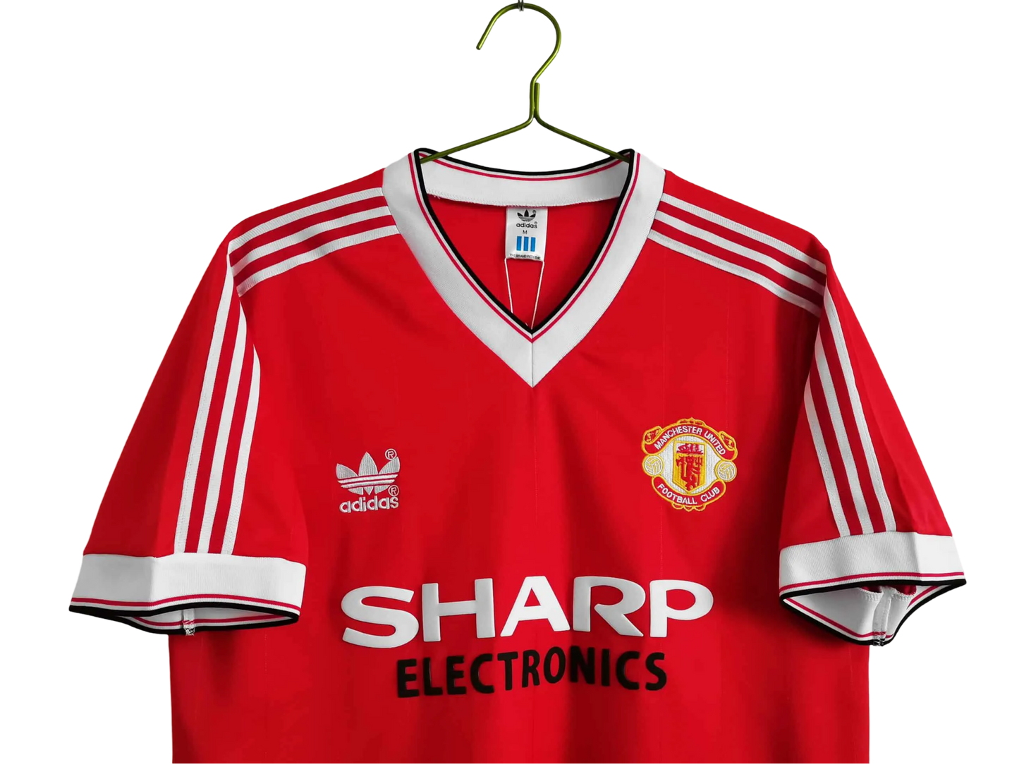 1983 Manchester United SHARP ELECTRONICS - Home Retro Kit – Short Sleeves - ClassicKits433 - GovintageJersey