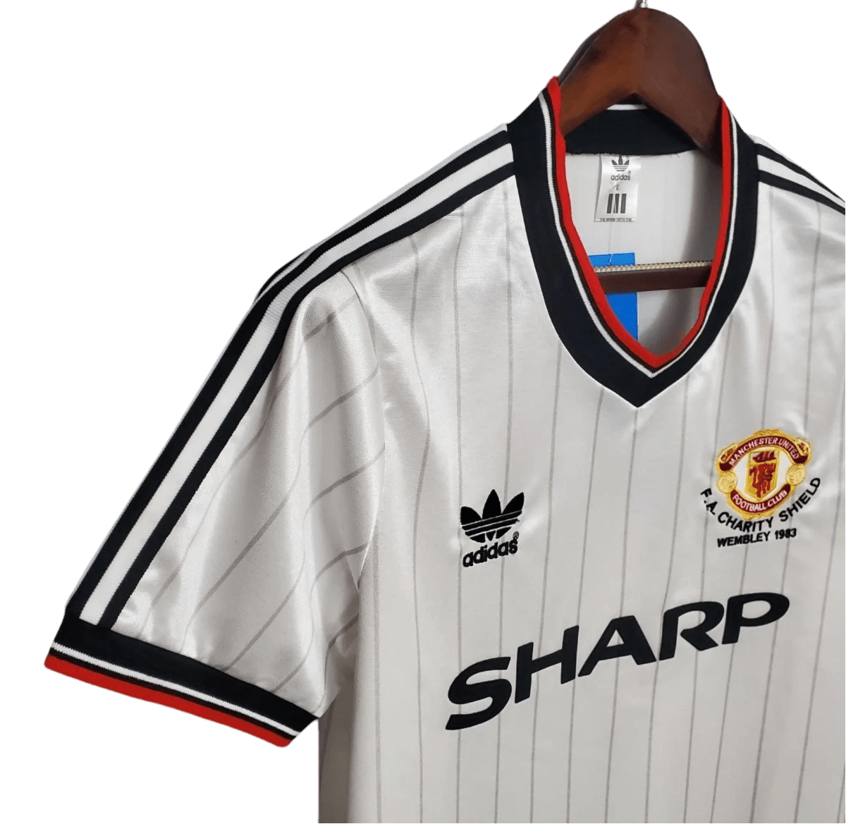 1983/1984 Manchester United SHARP - FA Charity Shield - Away Retro Kit - ClassicKits433 - GovintageJersey