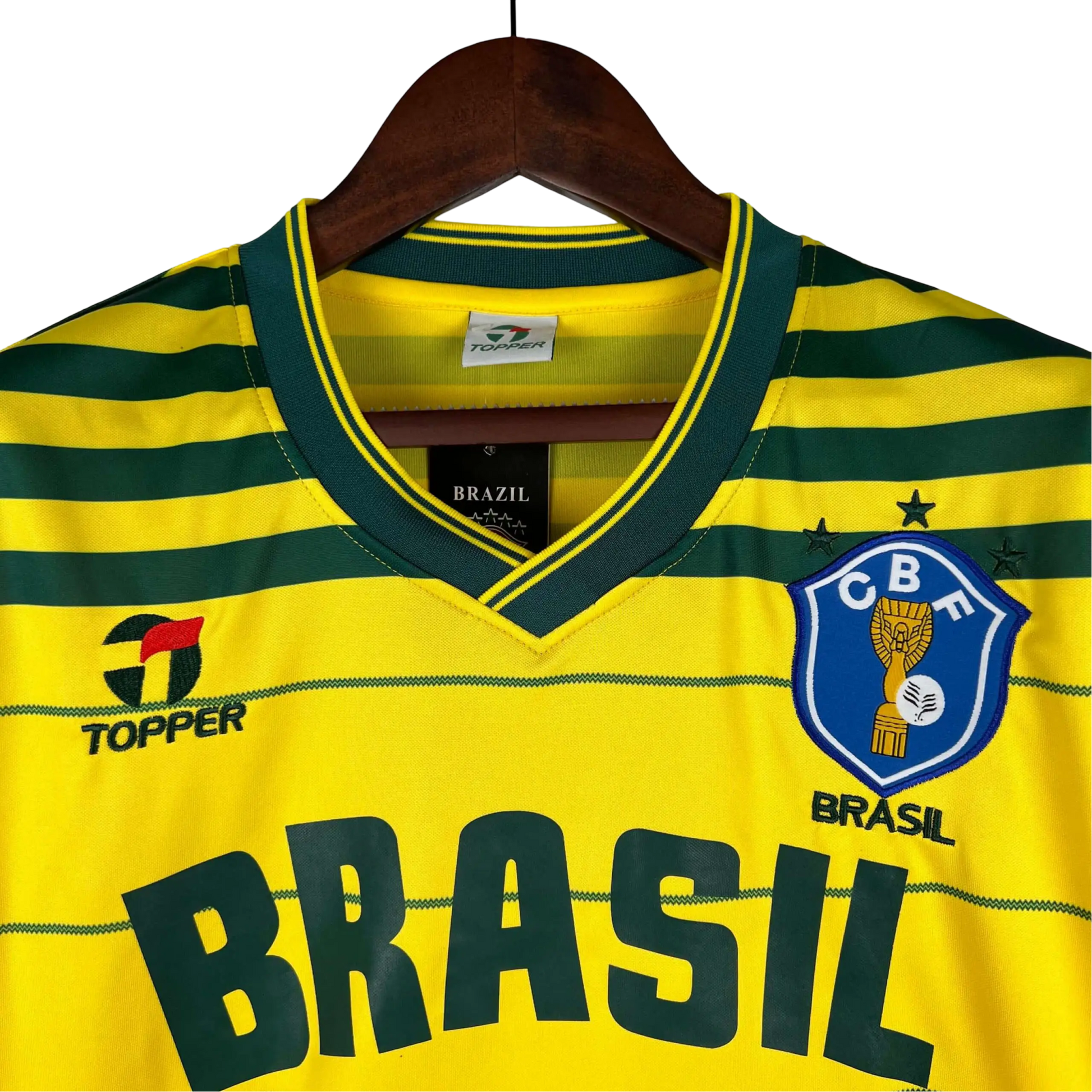 1984/1985 Brazil Home Retro Kit - ClassicKits433 - GovintageJersey
