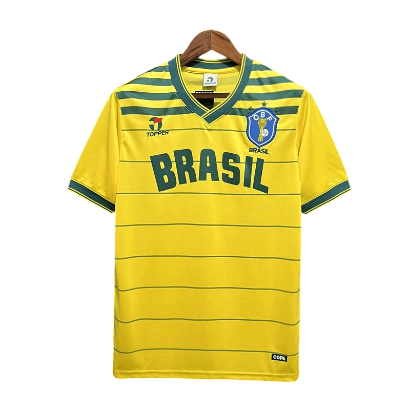 1984/1985 Brazil Home Retro Kit - ClassicKits433 - GovintageJersey