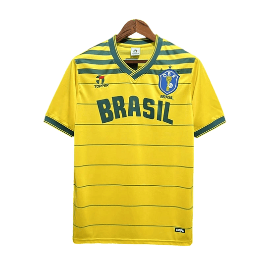 1984/1985 Brazil Home Retro Kit - ClassicKits433 - GovintageJersey