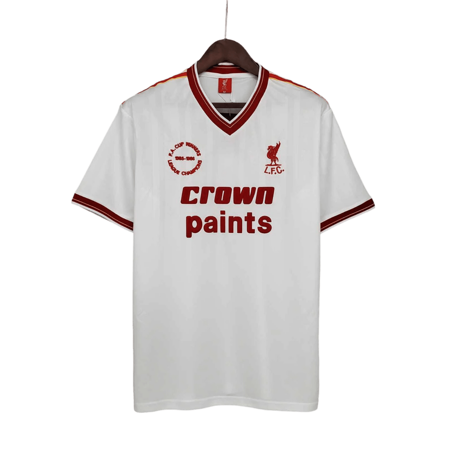 1985/1986 Liverpool Crown Paints - White Away Retro Kit - ClassicKits433 - GovintageJersey