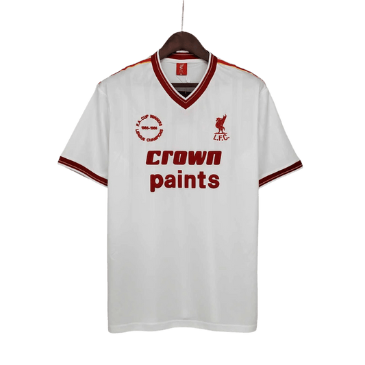 1985/1986 Liverpool Crown Paints - White Away Retro Kit - ClassicKits433 - GovintageJersey