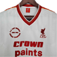 1985/1986 Liverpool Crown Paints - White Away Retro Kit - ClassicKits433 - GovintageJersey