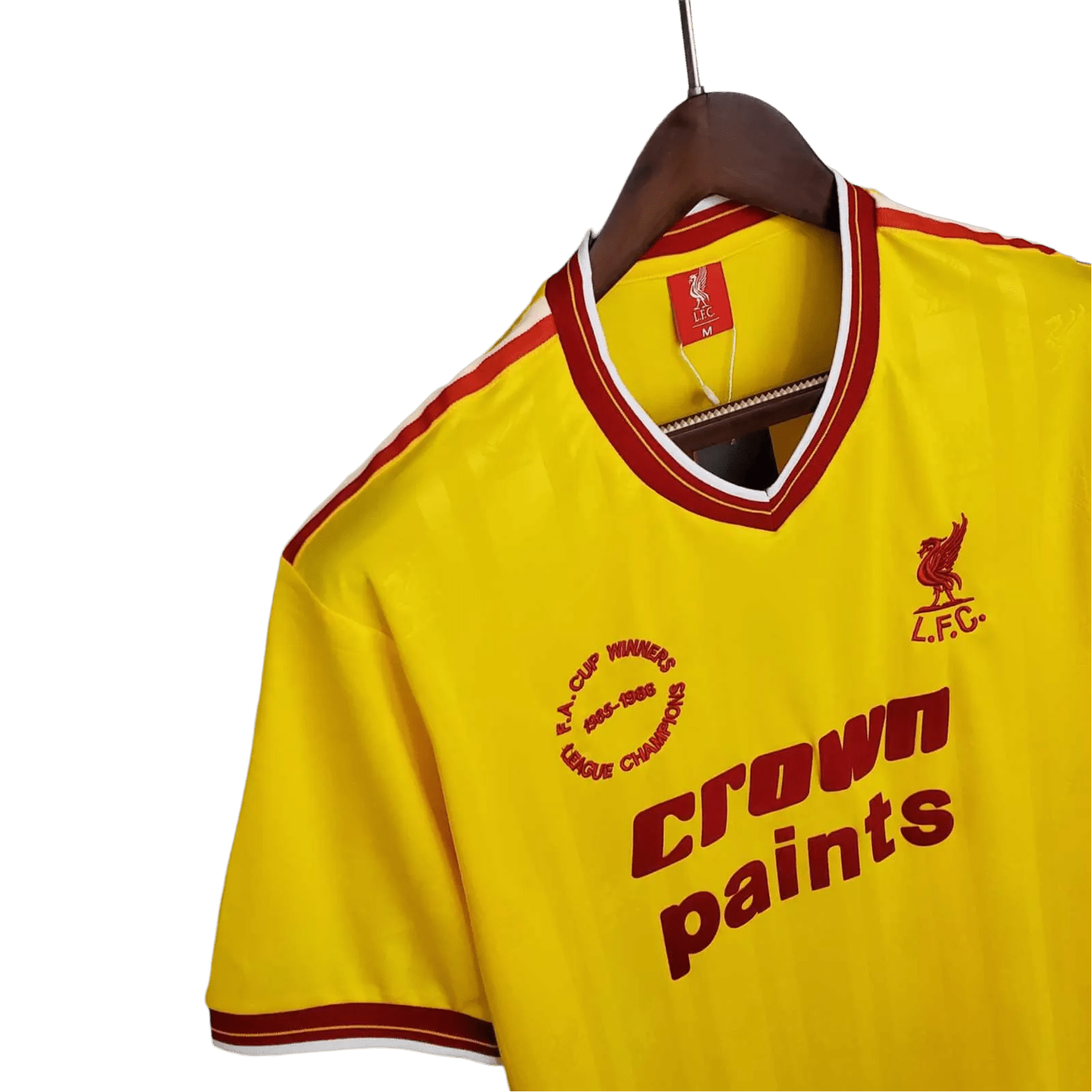 1985/1986 Liverpool Crown Paints - Yellow Third Retro Kit - ClassicKits433 - GovintageJersey