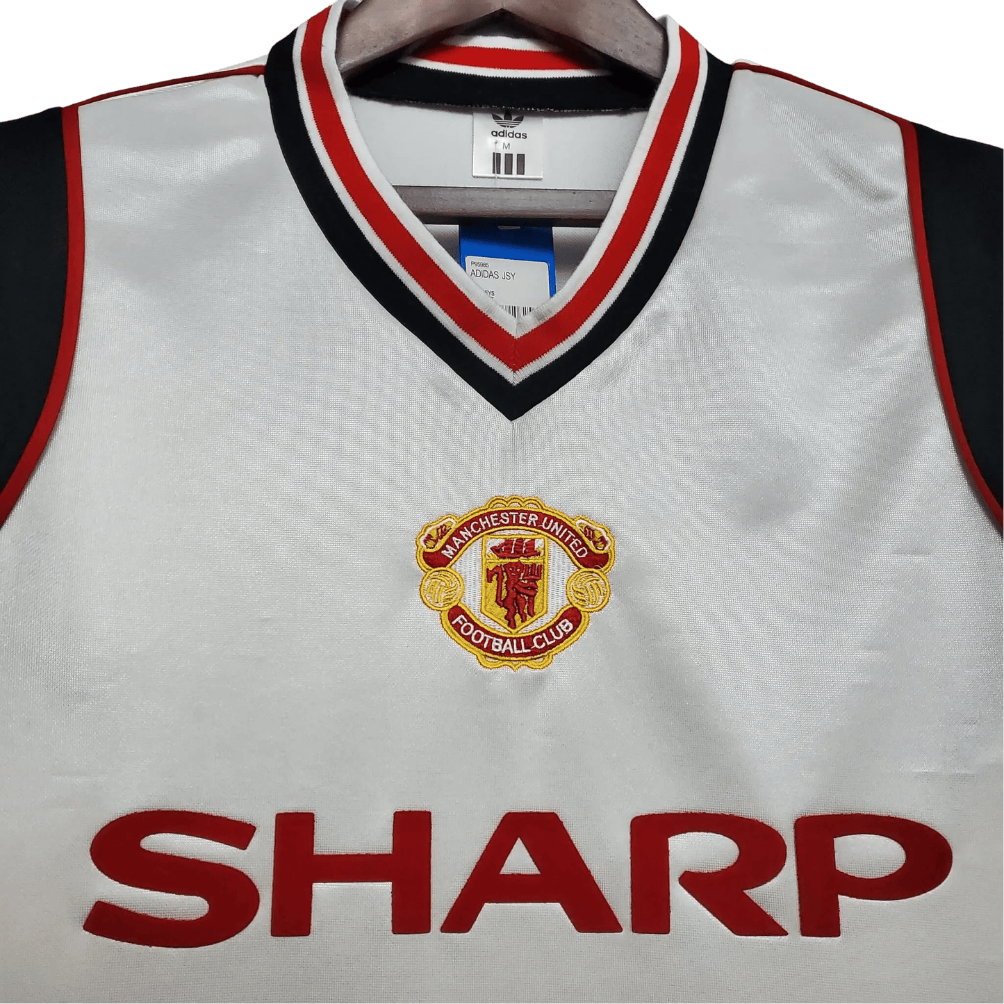 1985/1986 Manchester United SAHRP - White Away Retro Kit - ClassicKits433 - GovintageJersey