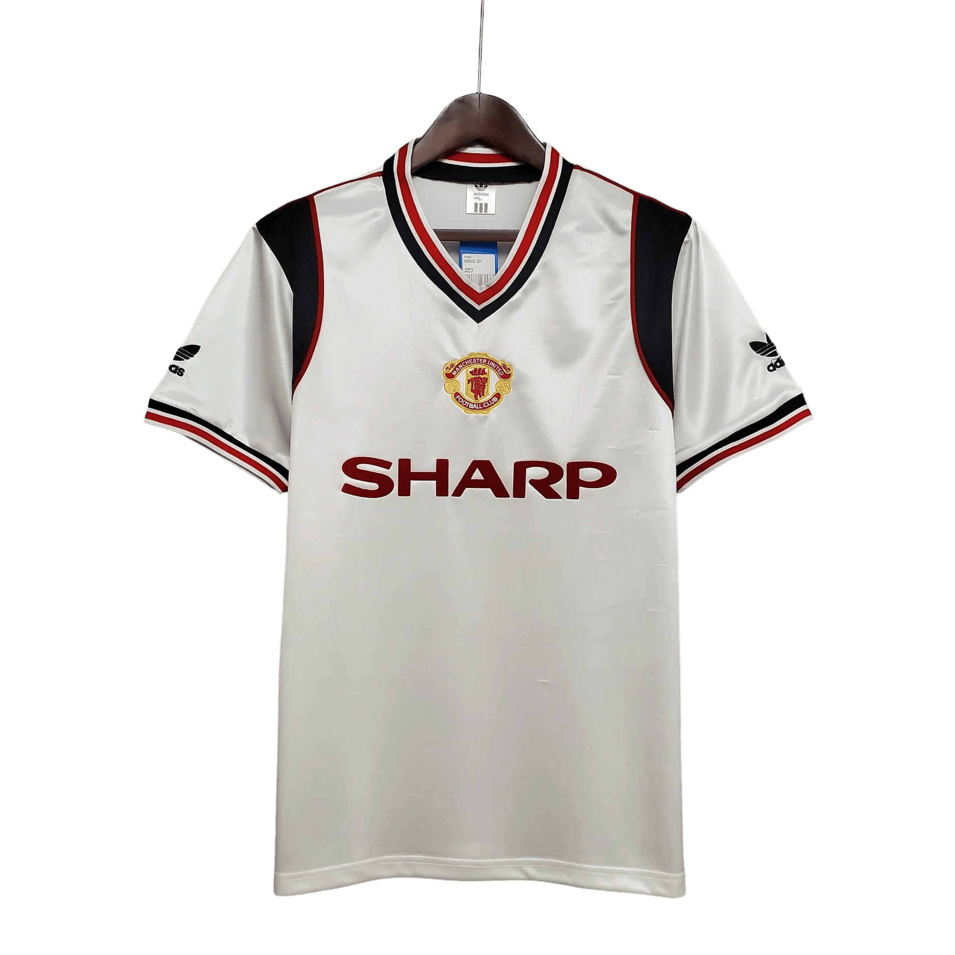 1985/1986 Manchester United SAHRP - White Away Retro Kit - ClassicKits433 - GovintageJersey