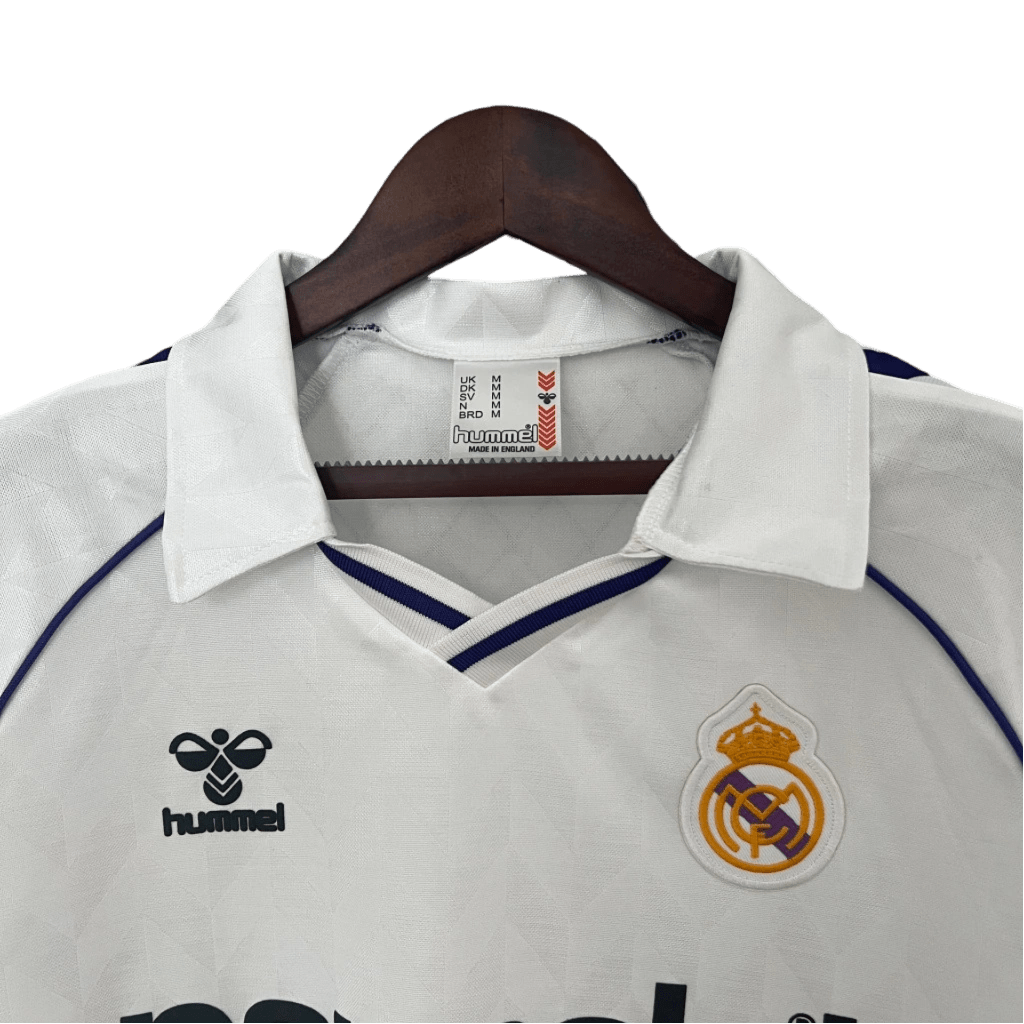 1986/1987 Real Madrid Parmalat White Home Retro Kit - ClassicKits433 - GovintageJersey