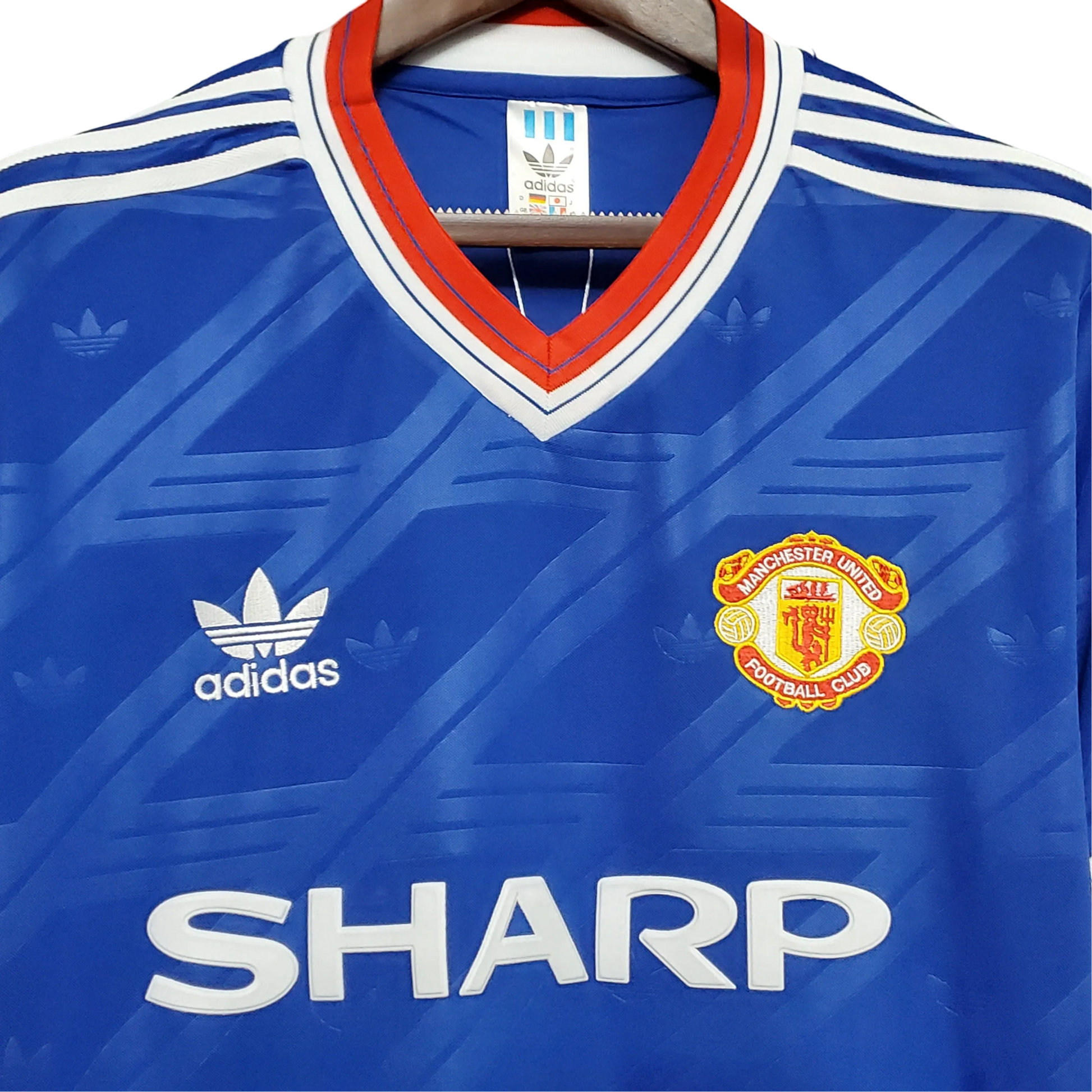 1986/1988 Manchester United SHARP - Away Retro Kit - ClassicKits433 - GovintageJersey