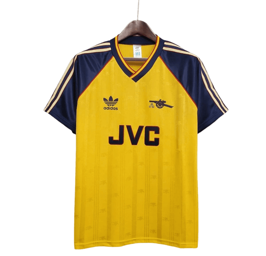 1988/1989 Arsenal JVC Yellow Away Retro Kit - ClassicKits433 - GovintageJersey