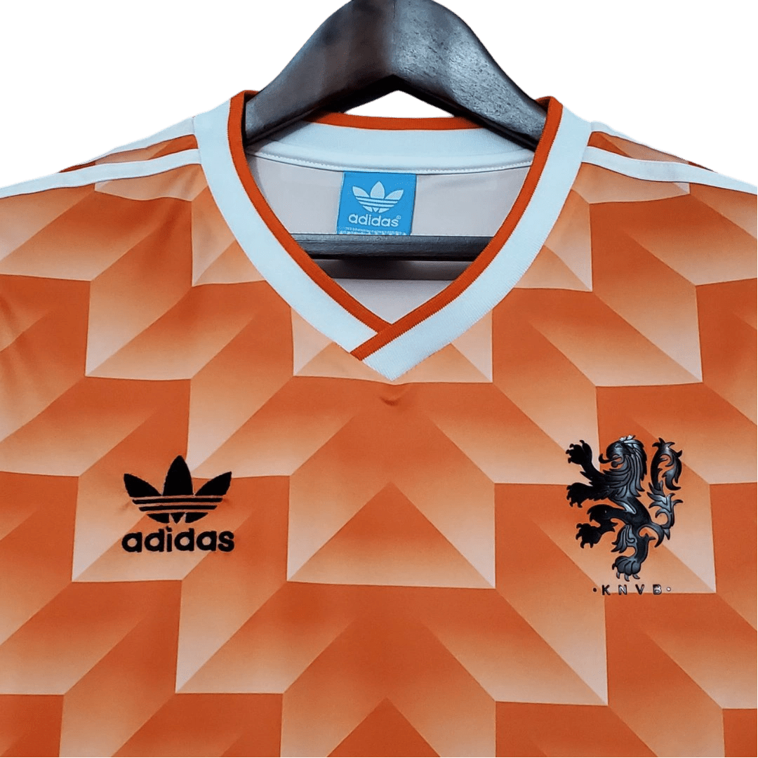 1988/1989 Netherlands Euro Home Retro Kit - ClassicKits433 - GovintageJersey