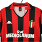 1988/1990 AC Milan Retro Jersey - Home & MEDIOLANUM Edition at GoVintageJersey