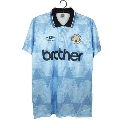 1988/1990 Manchester City Brother Home Retro Kit - ClassicKits433 - GovintageJersey