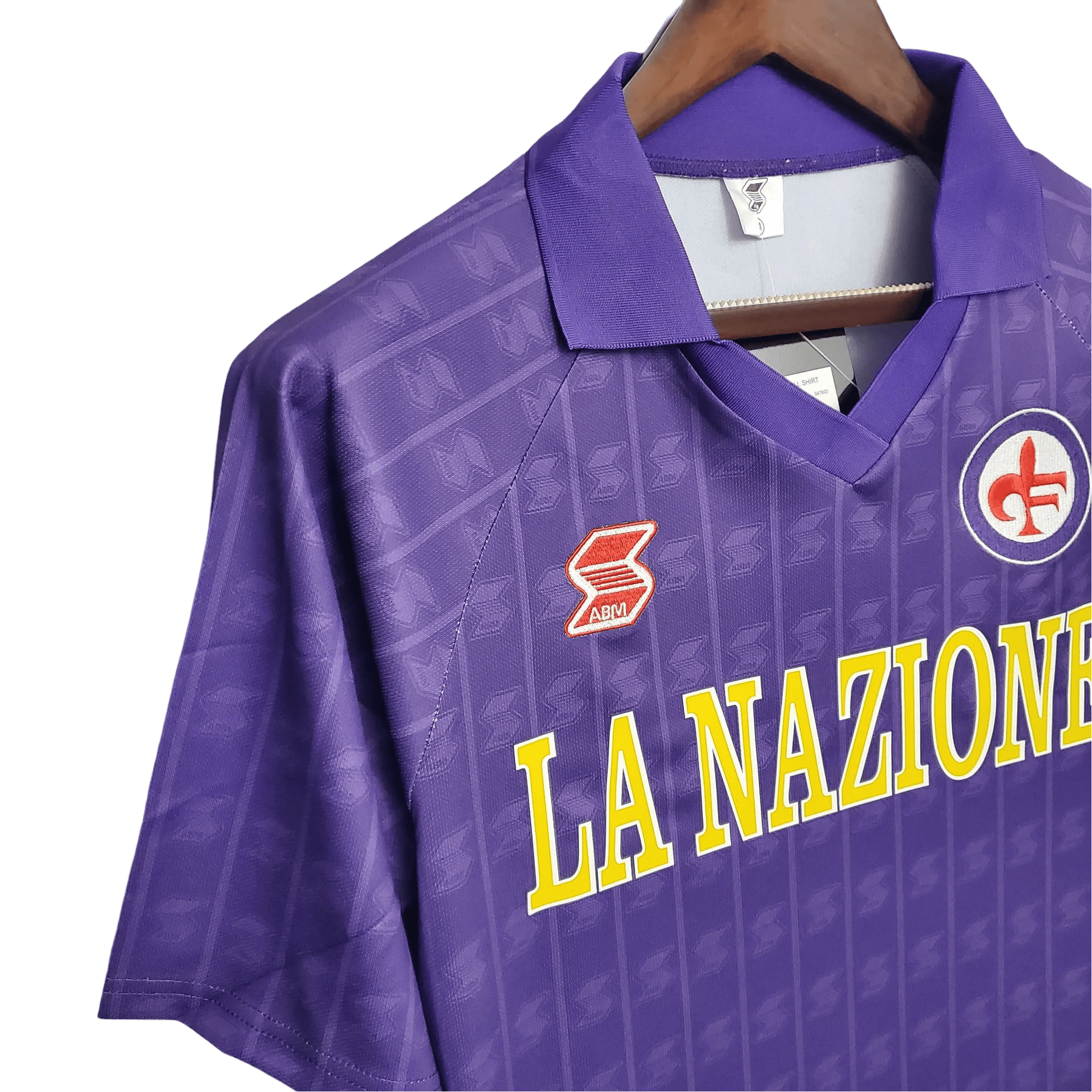 1989/1990 Fiorentina Florence LA NAZIONE Home Retro Kit - ClassicKits433 - GovintageJersey