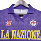 1989/1990 Fiorentina Florence LA NAZIONE Home Retro Kit - ClassicKits433 - GovintageJersey