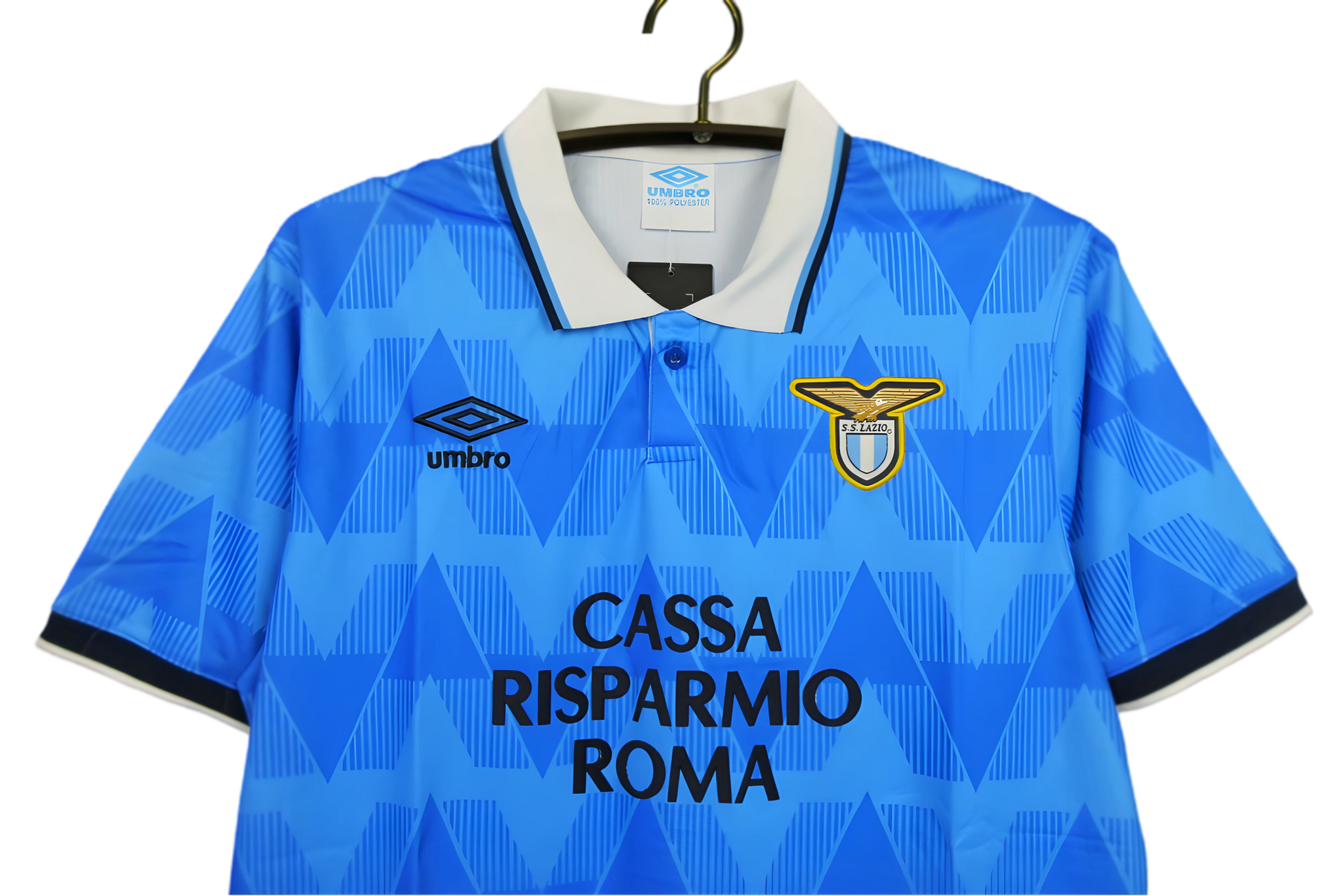 1989/1990 Lazio CASSA RISPARMIO ROMA Home Retro Kit - ClassicKits433 - GovintageJersey