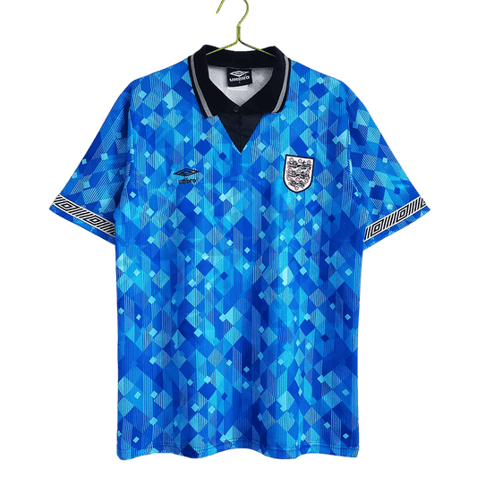 1990/1991 England Blue Third Retro Kit - ClassicKits433 - GovintageJersey