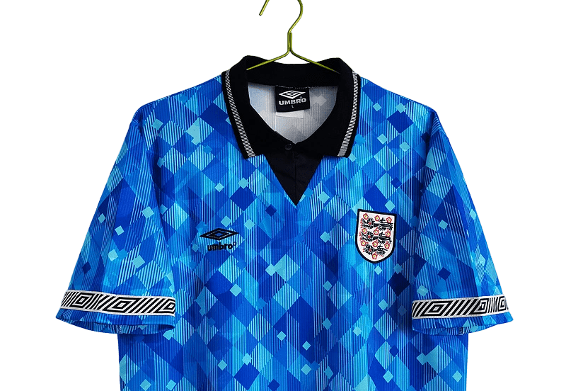 1990/1991 England Blue Third Retro Kit - ClassicKits433 - GovintageJersey