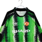 1990/1991 Manchester United SHARP - Goalkeeper green Retro Kit – Long Sleeves - ClassicKits433 - GovintageJersey