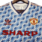 1990/1992 Manchester United SHARP - Blue Flower Away Retro kit - ClassicKits433 - GovintageJersey