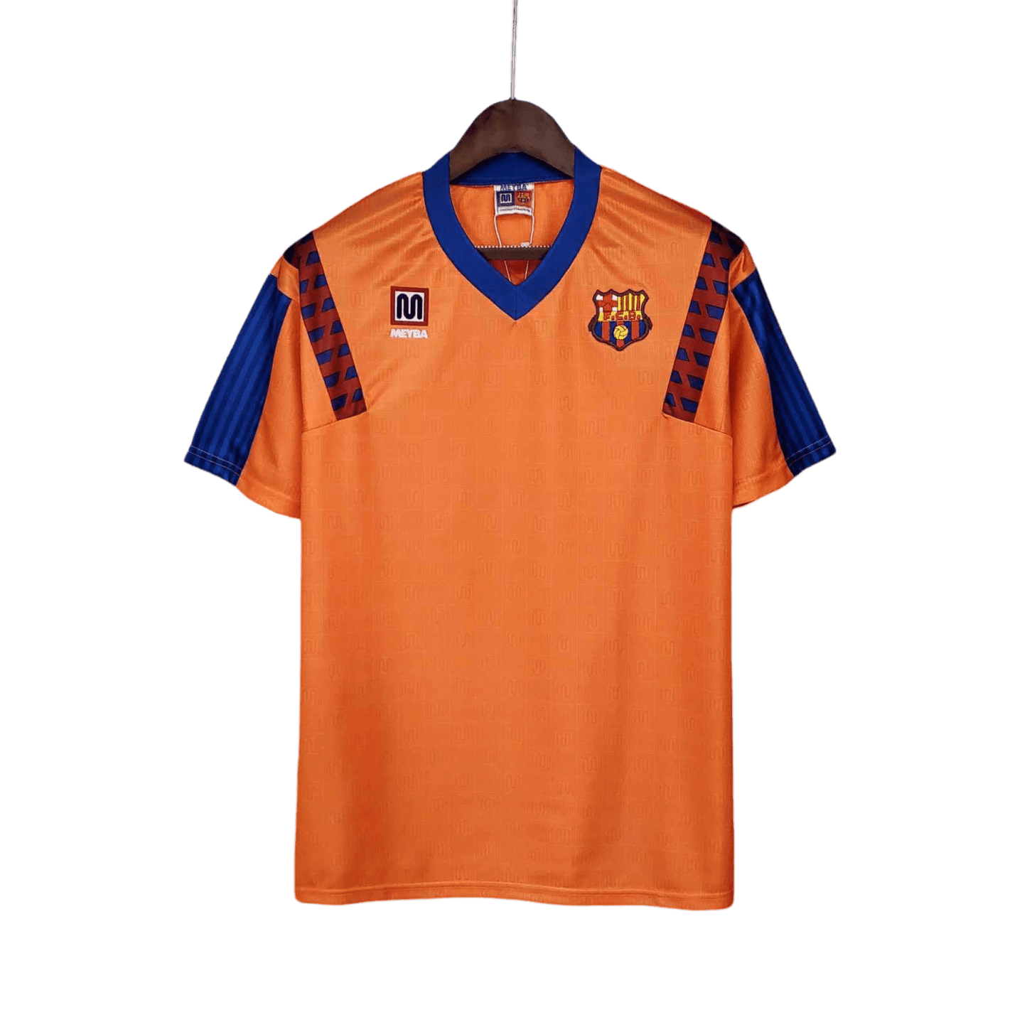 1991/1992 FC Barcelona Orange Away Retro Kit - ClassicKits433 - GovintageJersey