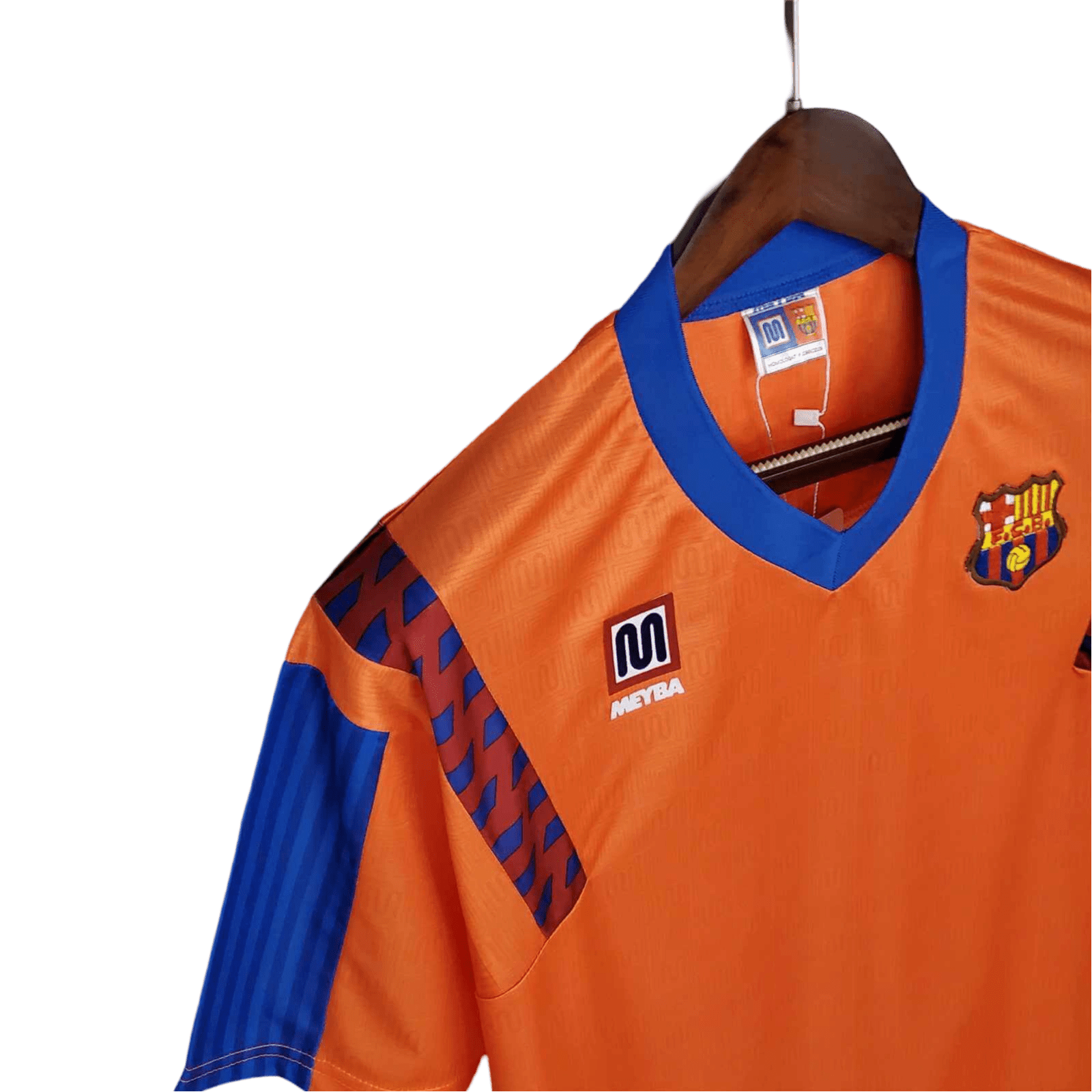 1991/1992 FC Barcelona Orange Away Retro Kit - ClassicKits433 - GovintageJersey