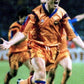 1991/1992 FC Barcelona Orange Away Retro Kit - ClassicKits433 - GovintageJersey