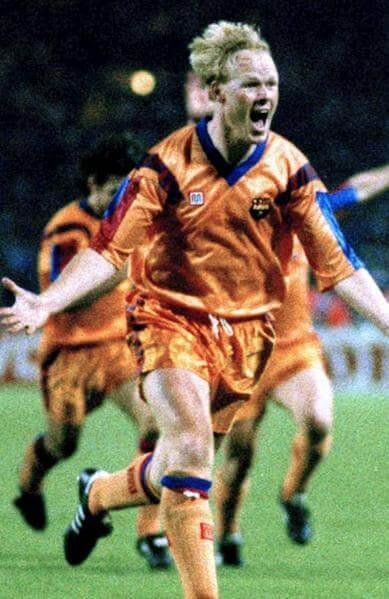 1991/1992 FC Barcelona Orange Away Retro Kit - ClassicKits433 - GovintageJersey