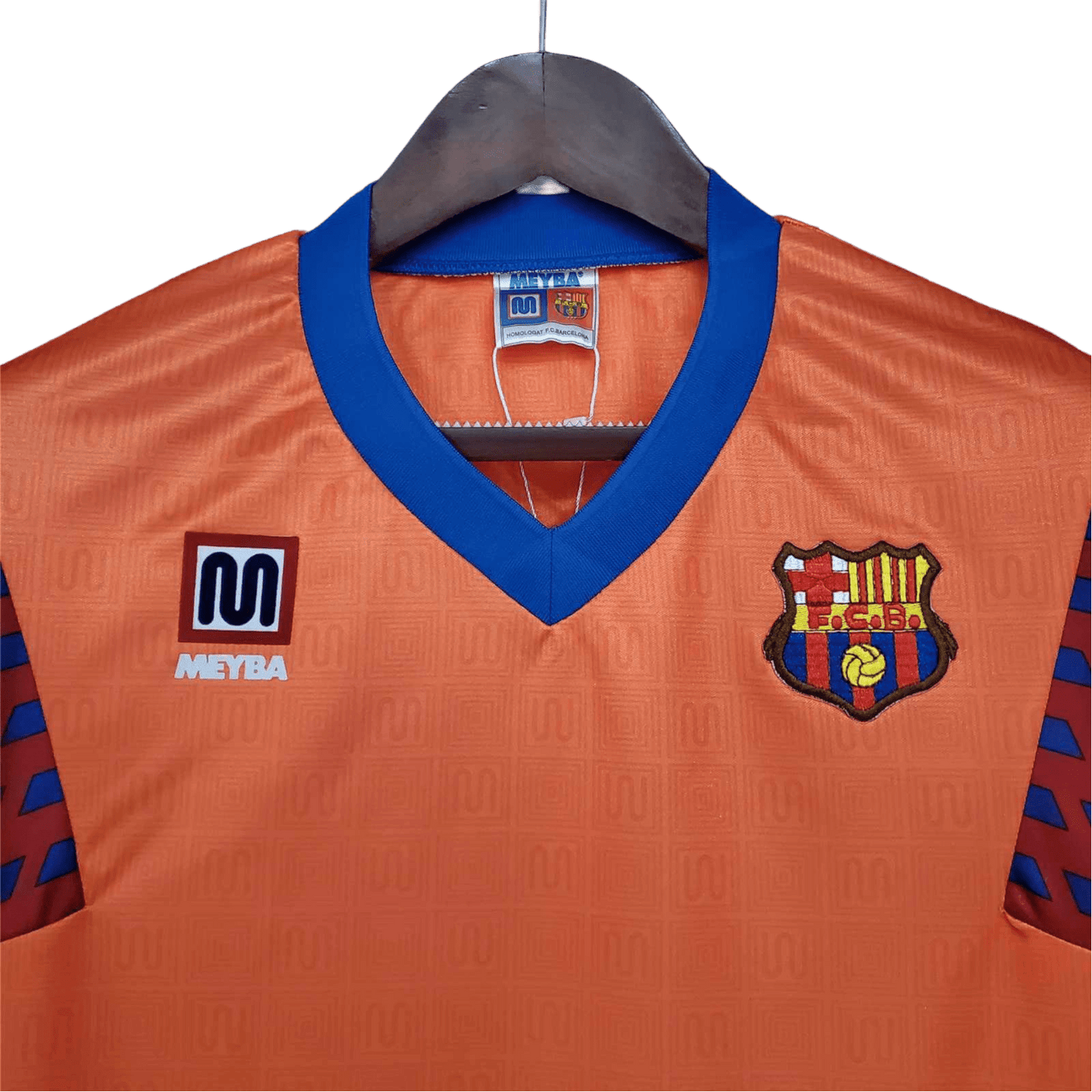 1991/1992 FC Barcelona Orange Away Retro Kit - ClassicKits433 - GovintageJersey