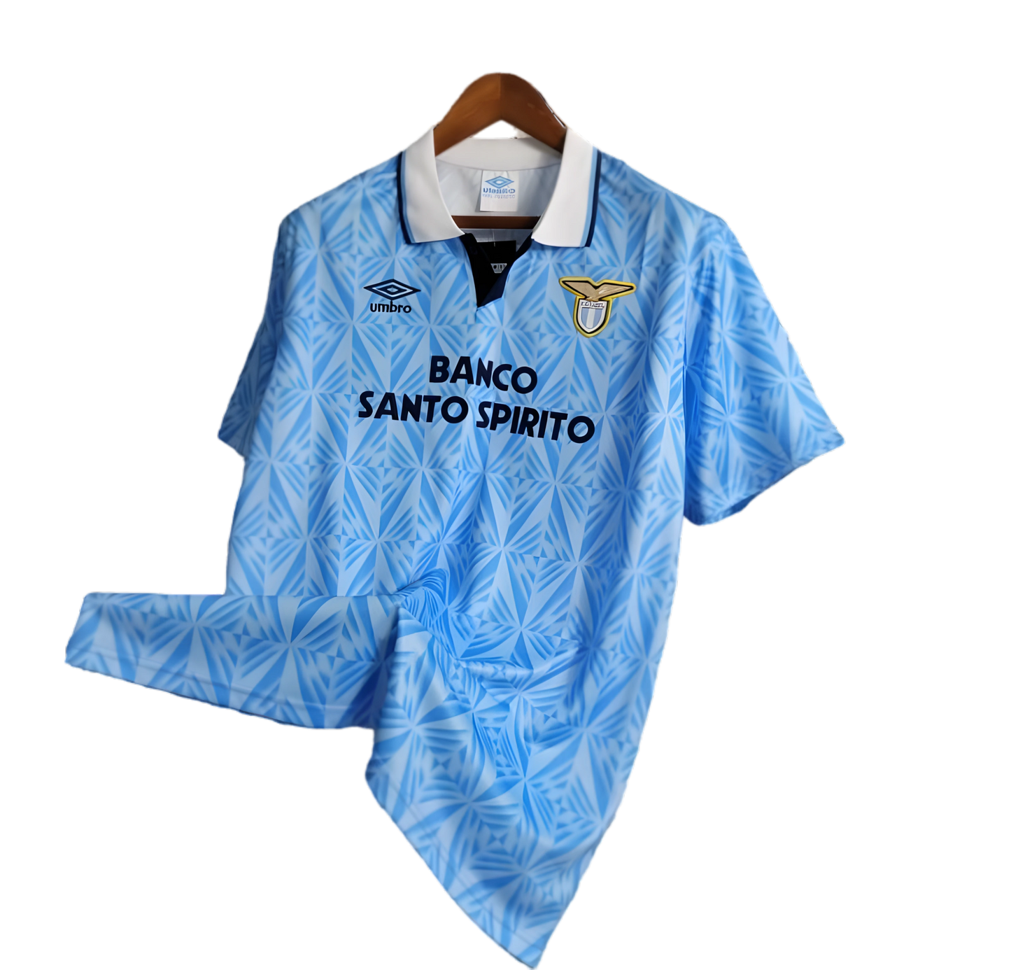 1991/1992 Lazio Banco Santo Spirito Home Retro Kit - ClassicKits433 - GovintageJersey