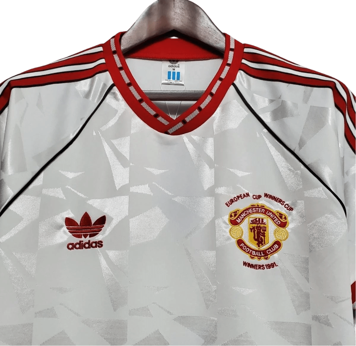 1991/1992 Manchester United White Third Retro Kit - ClassicKits433 - GovintageJersey