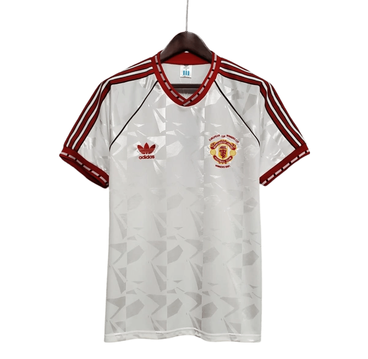 1991/1992 Manchester United White Third Retro Kit - ClassicKits433 - GovintageJersey