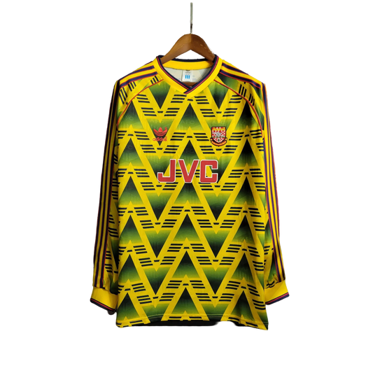 1991/1993 Arsenal JVC Away Retro Kit – Long Sleeve - ClassicKits433 - GovintageJersey