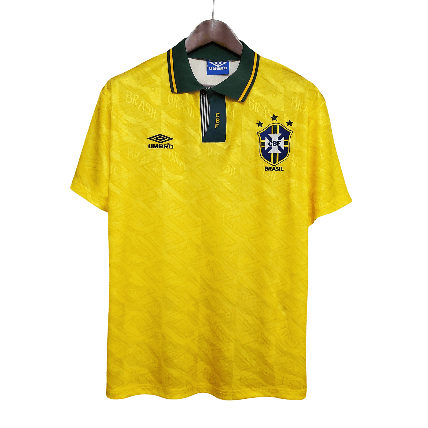 1991/1993 Brazil Home Retro Kit - ClassicKits433 - GovintageJersey