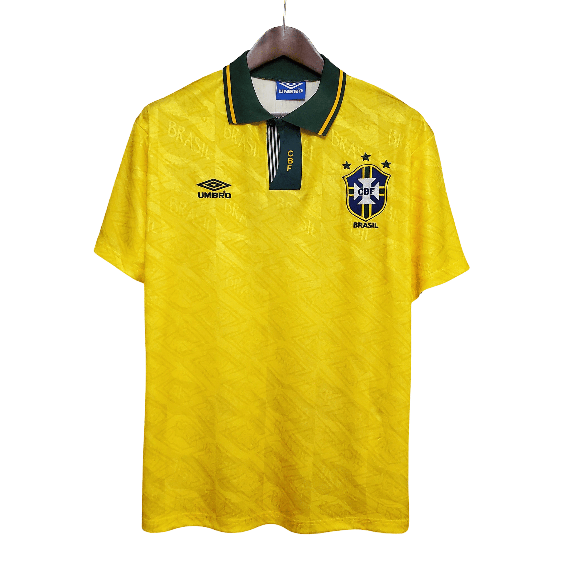 1991/1993 Brazil Home Retro Kit - ClassicKits433 - GovintageJersey