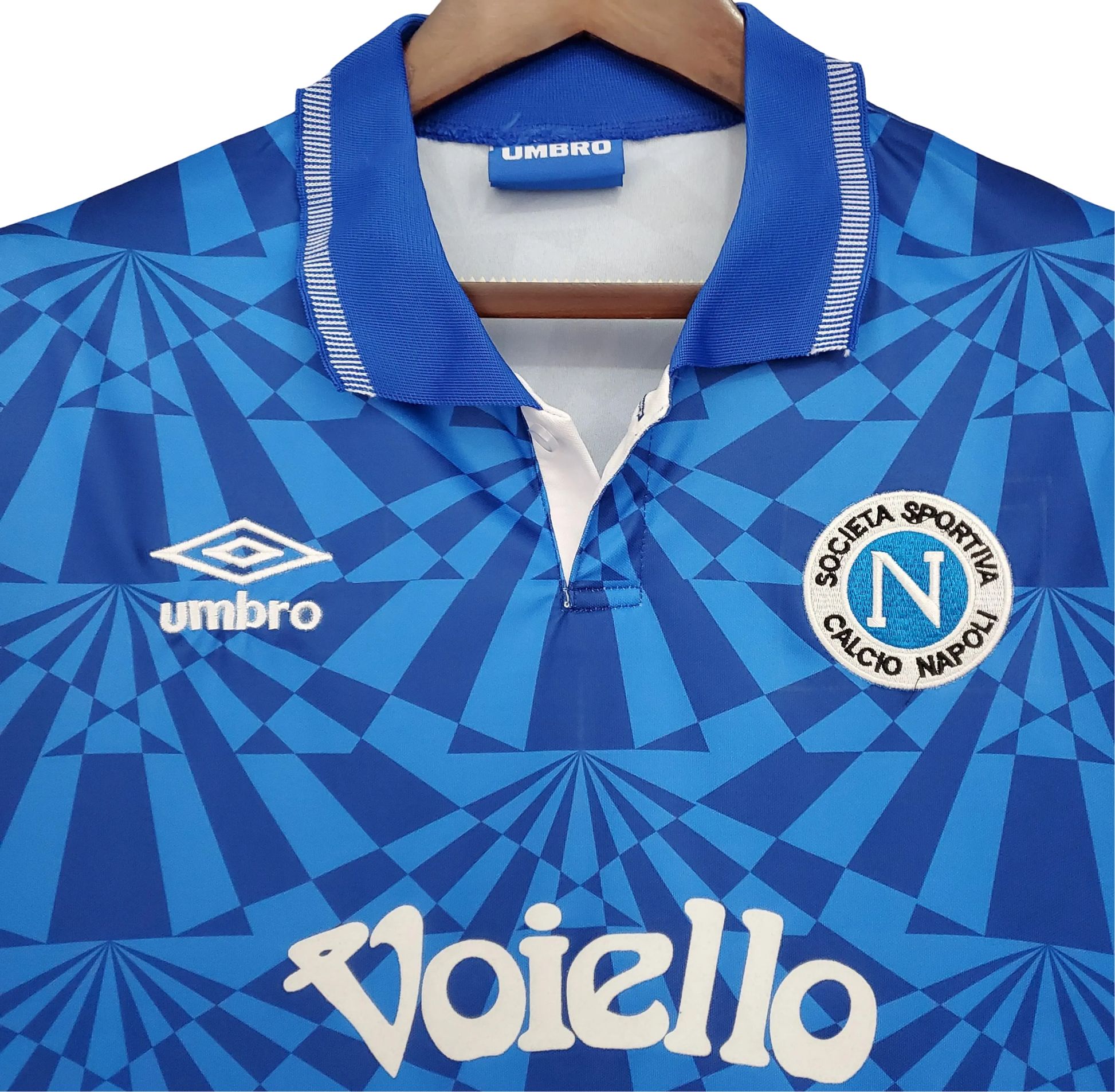 1991/1993 Napoli Voiello Home Retro Kit - ClassicKits433 - GovintageJersey