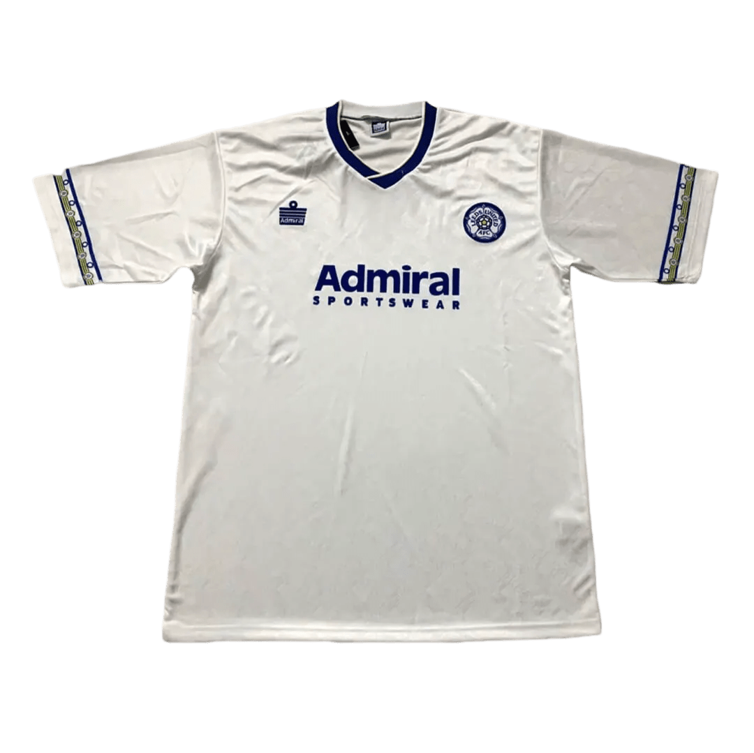 1992/1993 Leeds United Admiral - White Home Retro Kit - ClassicKits433 - GovintageJersey